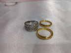 Thick Vintage Ring in Gold and Silver