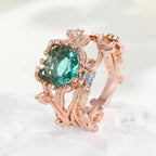 Nature Green Crystal Ring