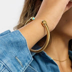 Vintage Gold Adjustable Stone Bracelet