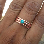 Bohemian Layered Turquoise Stone Ring