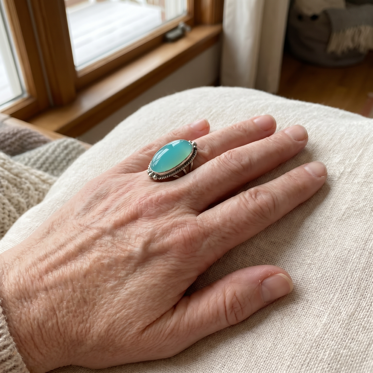 Oval Turquoise Ring