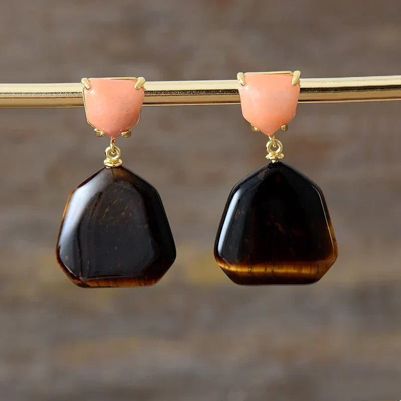 Modern Geometry Drop Earrings
